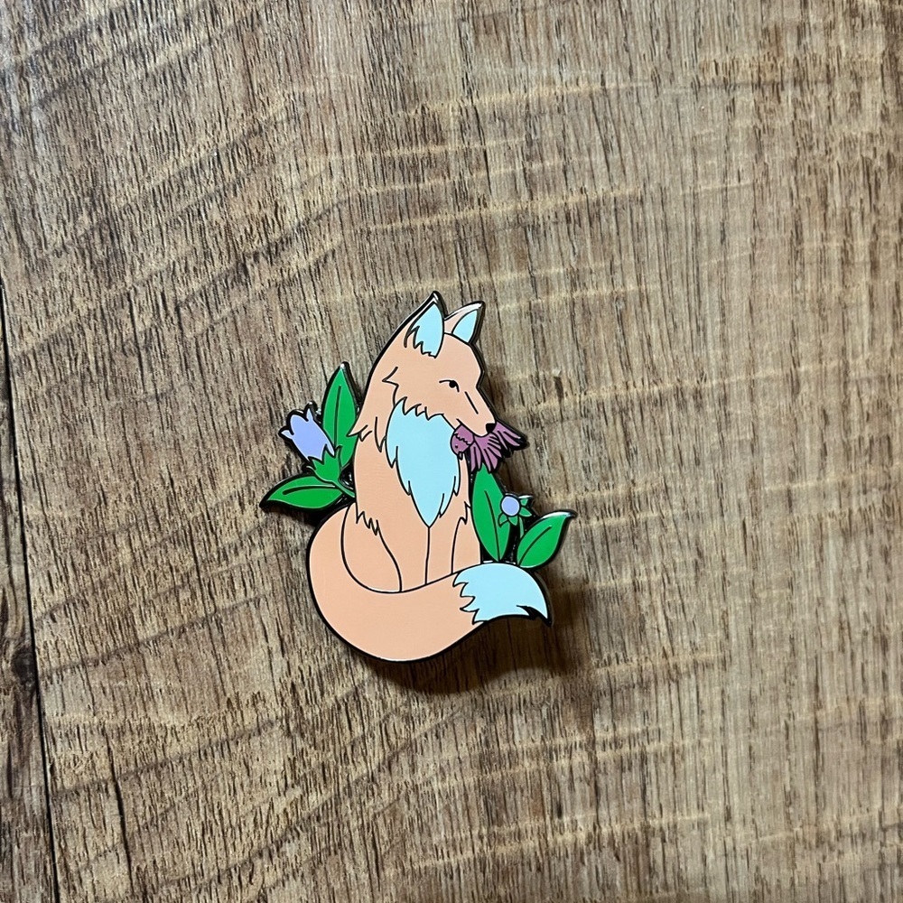 Foxglove limited edition pin